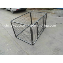 Cage à chien pliante robuste en métal